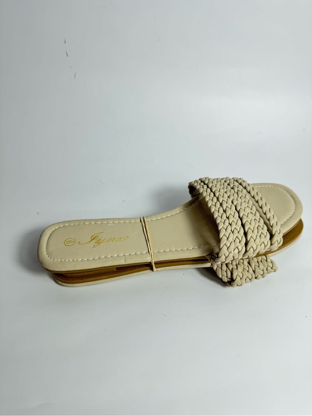 Braided Slide Sandal - Neutral Beige Women's Sandal